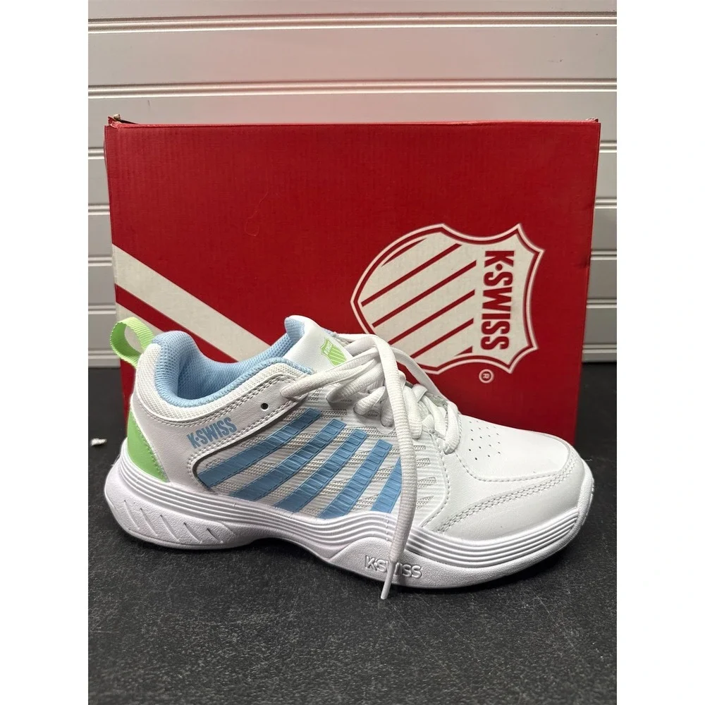 K-Swiss Court Express 2 Women's Tennis Shoes - White/Blue, 7.5 - Picture 7 of 10